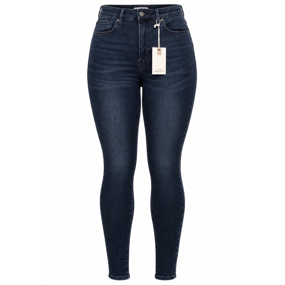 Good American Good Waist Stacked Jeans Womens 14 Blue NWT High Rise Skinny